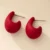 Boucles d'oreilles élégantes bordeaux