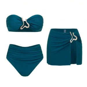 Swim Oasis Maillot 3 pièces bikini jupeDoré