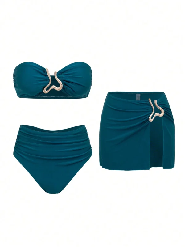Swim Oasis Maillot 3 pièces bikini jupeDoré
