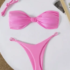 Ensemble bikini bandeau sexy