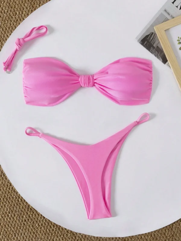 Ensemble bikini bandeau sexy – Image 2