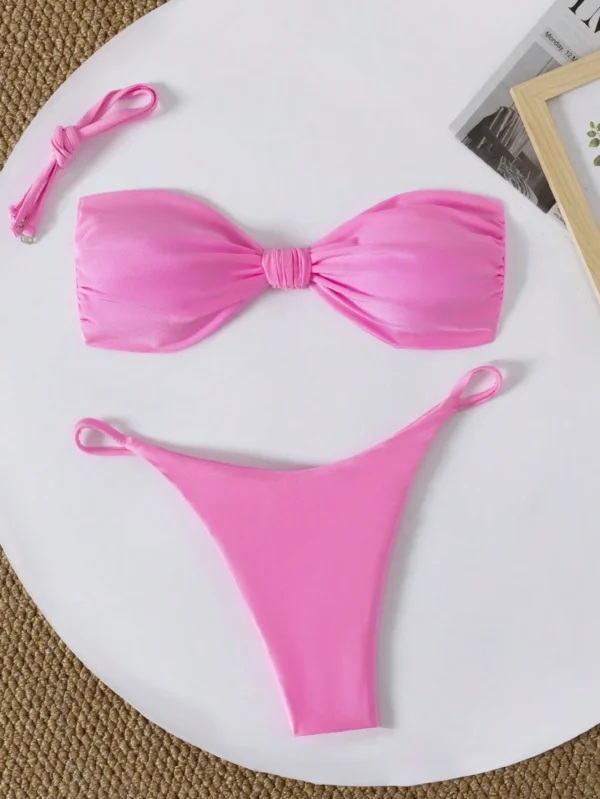 Ensemble bikini bandeau sexy – Image 4