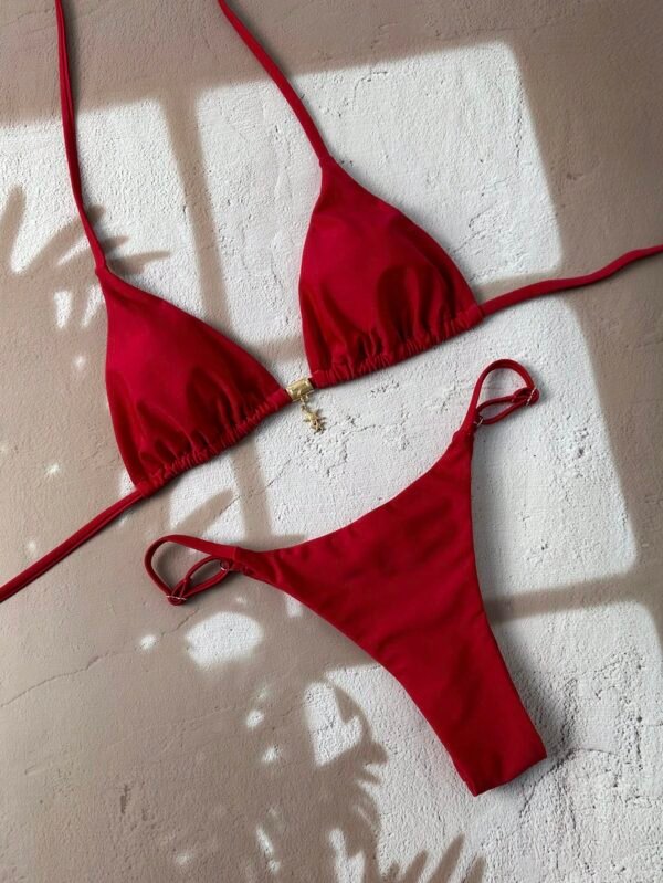 SHEIN Swim Ensemble bikini ras-du-cou pendentif – Image 3