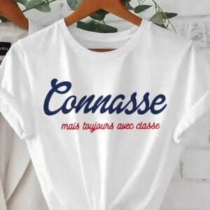 T-shirt à col rond, manches courtes