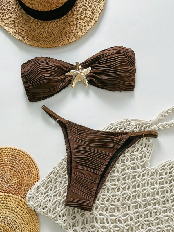 SHEIN Swim BikiniTanga 2 pièces métalDécor