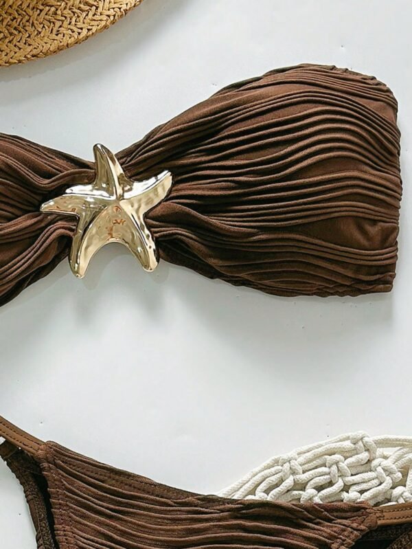 SHEIN Swim BikiniTanga 2 pièces métalDécor – Image 3