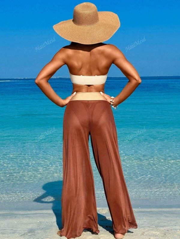 Maillot 3 piècesTopTube bikini avec accessoires métal – Image 4