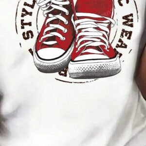 ImpriméDe chaussure sur canevas, T-shirt