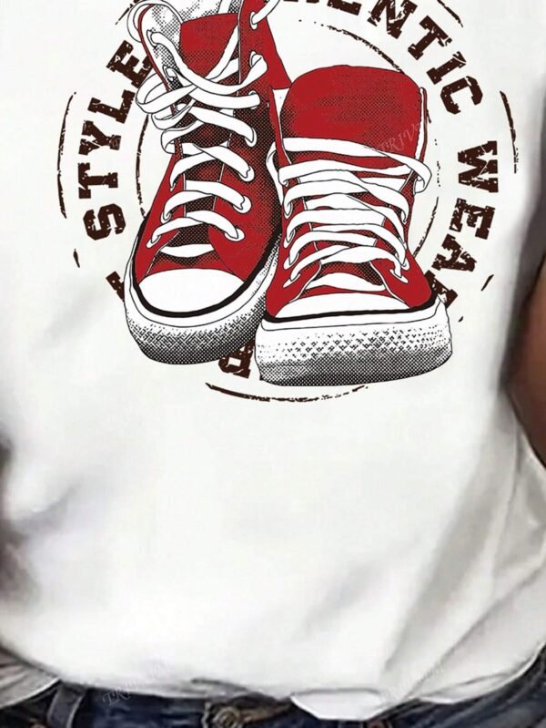 ImpriméDe chaussure sur canevas, T-shirt – Image 2