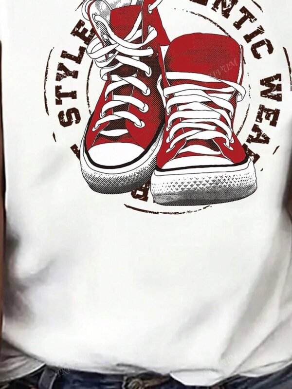 ImpriméDe chaussure sur canevas, T-shirt – Image 3