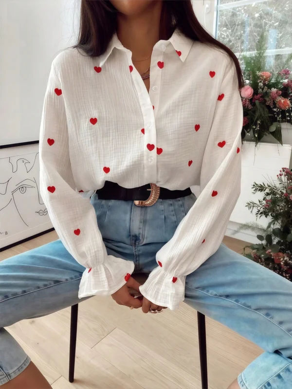 INAWLYTop minimaliste en formeDe cœur