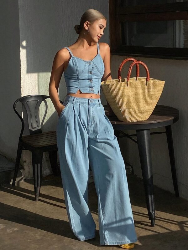 DAZY EnsembleTop cami pantalon large – Image 3