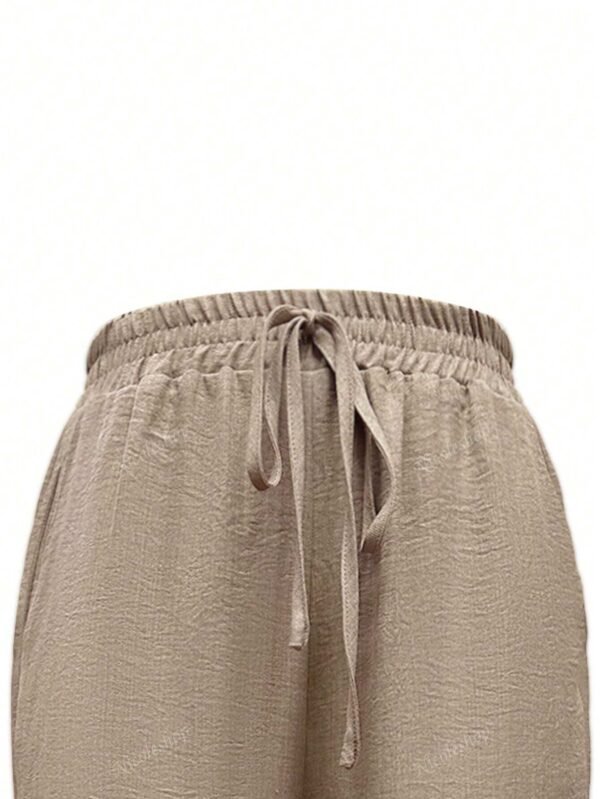 Pantalon casual minimalisteDe couleur unie – Image 3