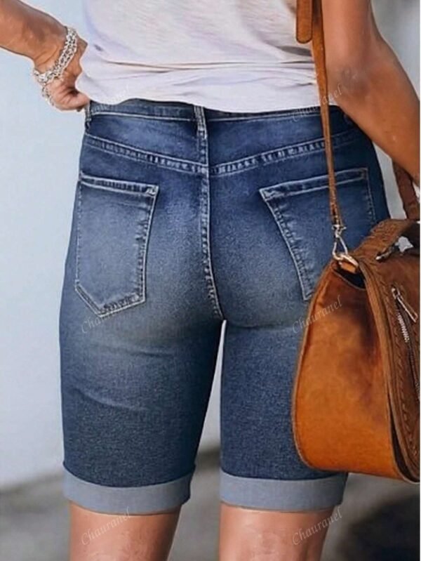 ShortDenimDélavé stretchDécontracté – Image 6