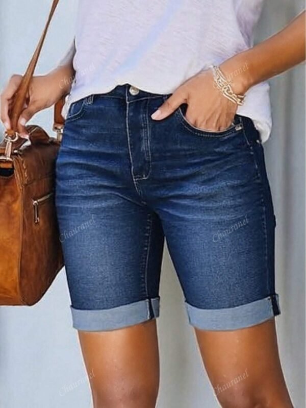 ShortDenimDélavé stretchDécontracté – Image 7