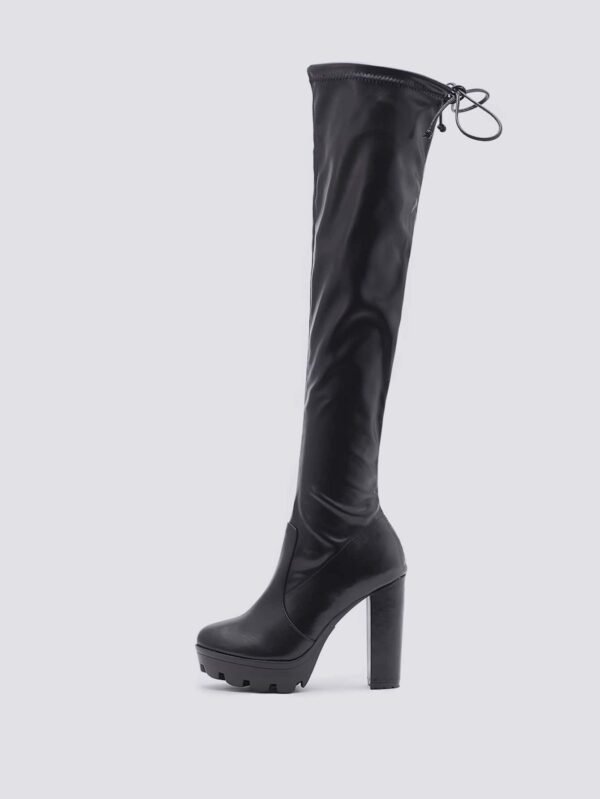 Bottes hautes élastiques plateforme – Image 3