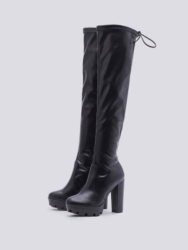 Bottes hautes élastiques plateforme – Image 4