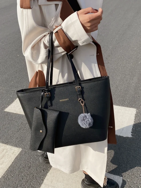 2 pièces sac travail pompon – Image 5