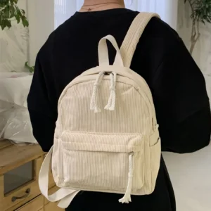 Sac à dos classique corduroy lettrage