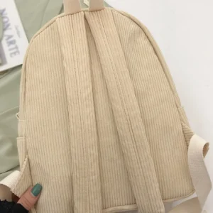 Sac à dos classique corduroy lettrage