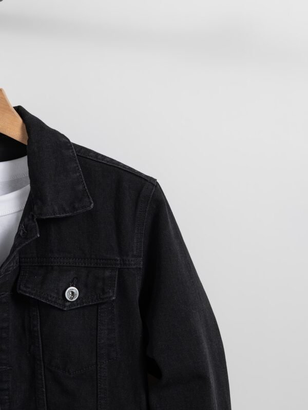 Manfinity Hypemode Veste jean foncé basique – Image 4