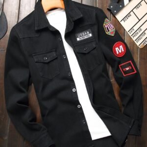 Manfinity EMRG Chemise jean noire travail