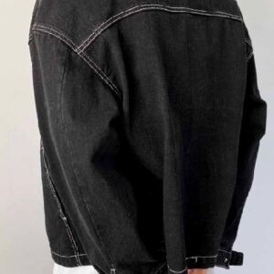 DAZY Homme Veste coton épaule tombante