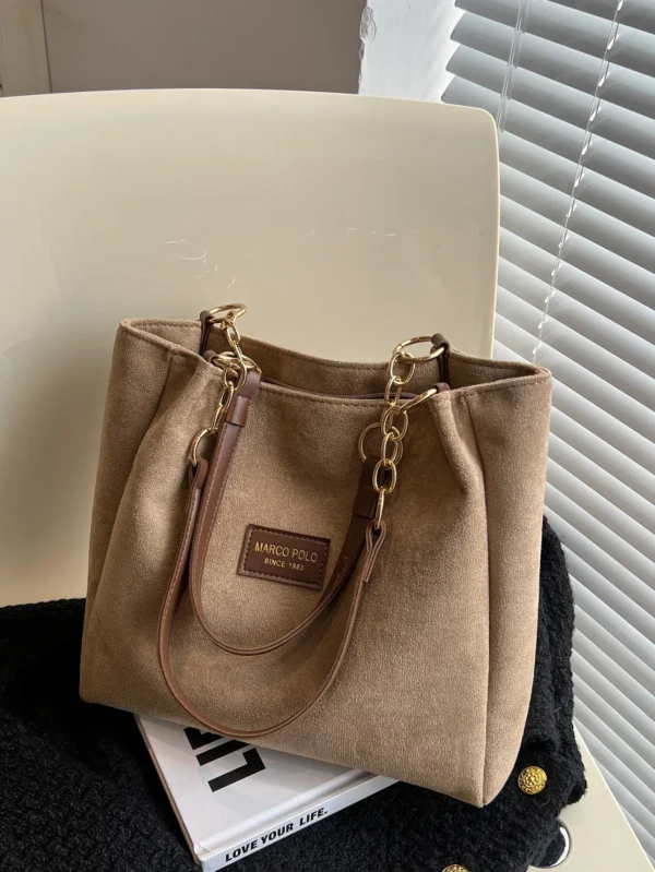 Sac fourre-tout suède uni