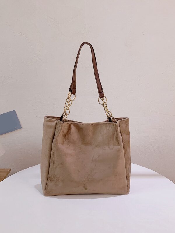 Sac fourre-tout suède uni – Image 3
