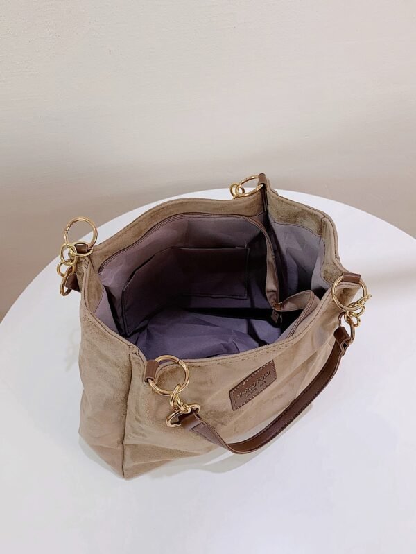 Sac fourre-tout suède uni – Image 4