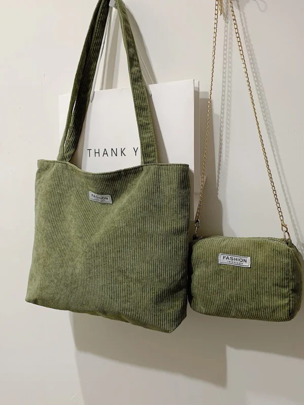 2 pièces sacs velours lettre