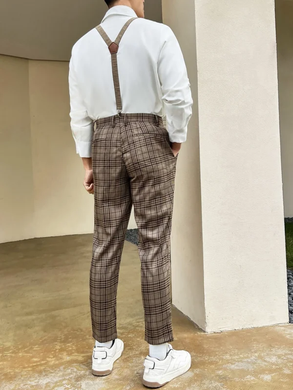 Manfinity Bizformal Pantalon carreaux bretelles – Image 2