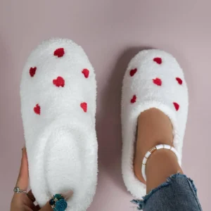 Pantoufles chambre légères forme cœur amortissantes