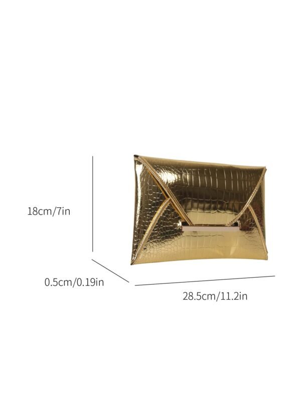 Pochette PU croco uni – Image 6