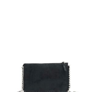 Sac carré noir perlé décontracté