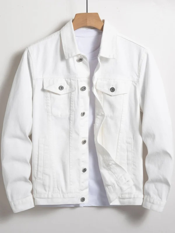 Manfinity Hypemode Veste blanc coton rabat