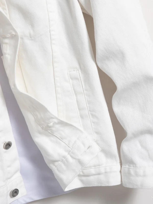 Manfinity Hypemode Veste blanc coton rabat – Image 5