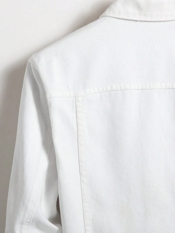 Manfinity Hypemode Veste blanc coton rabat – Image 7