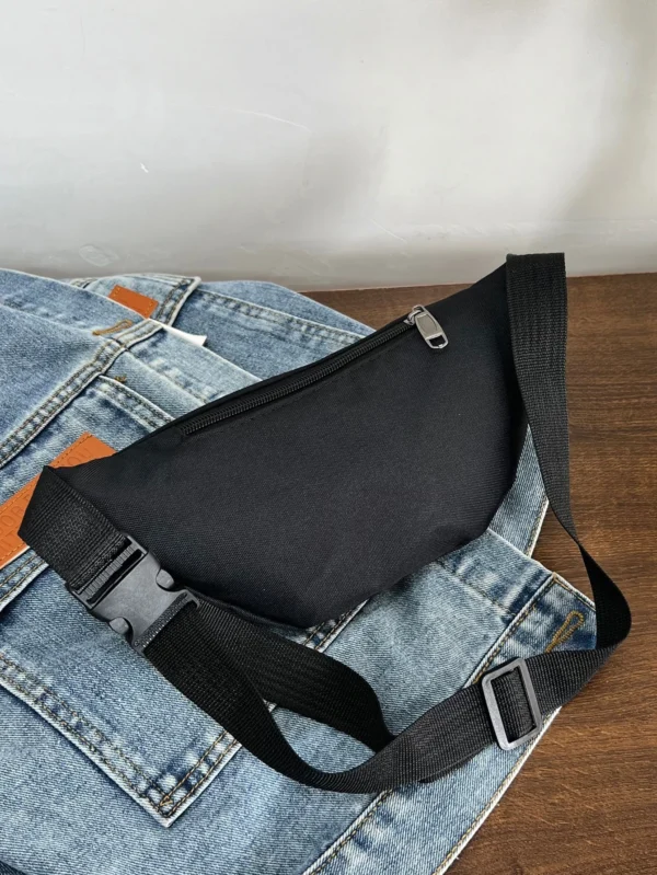 Sac banane unicolore homme multifonction – Image 3