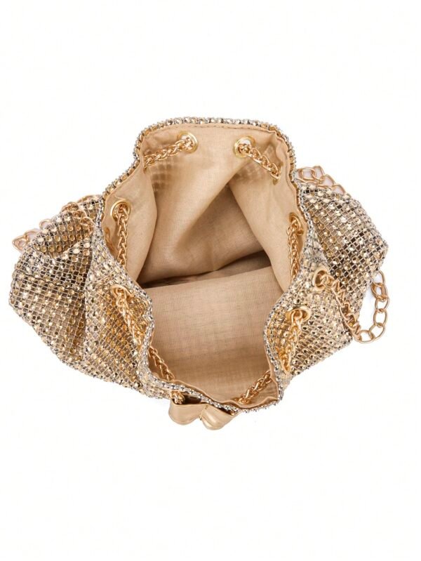 Sac seau décontracté strass perles – Image 6
