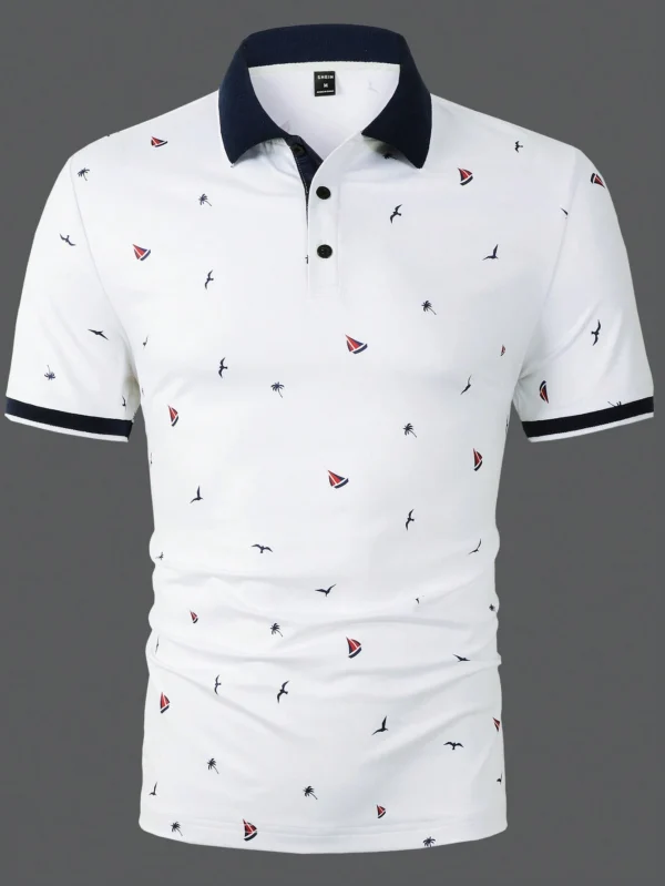 Manfinity Polo graphique tropical – Image 3