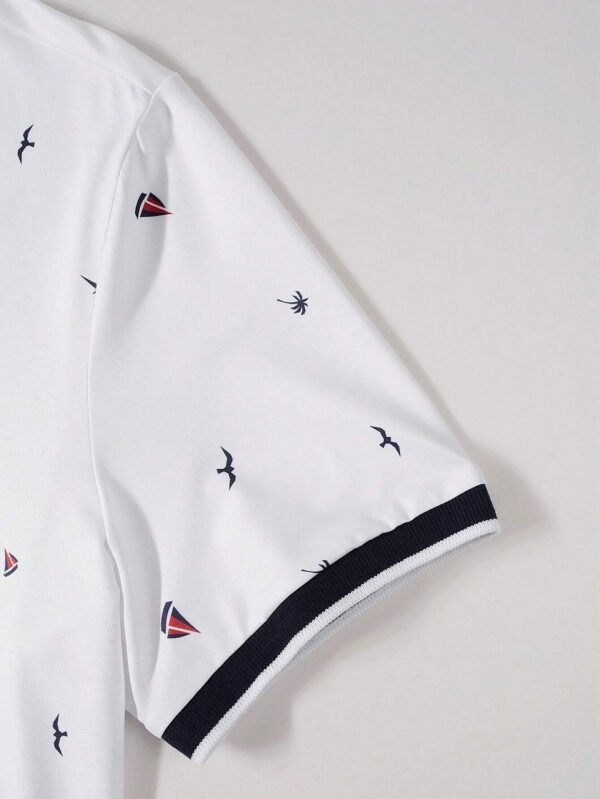 Manfinity Polo graphique tropical – Image 7