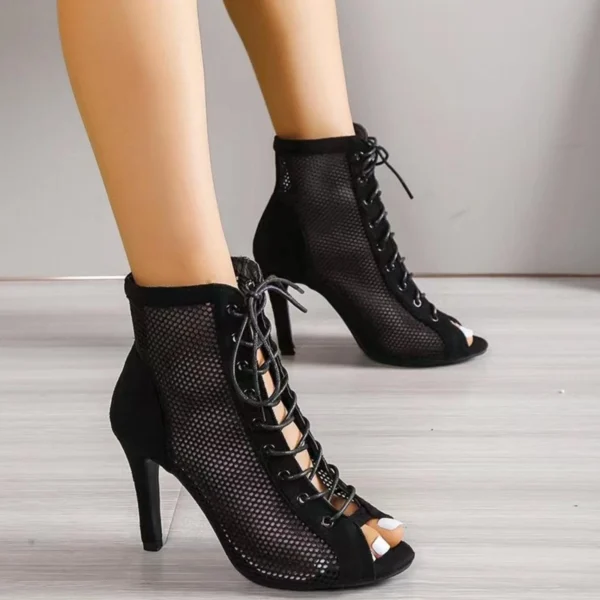 Femme Sandales à talons aiguilles à bout ouvert