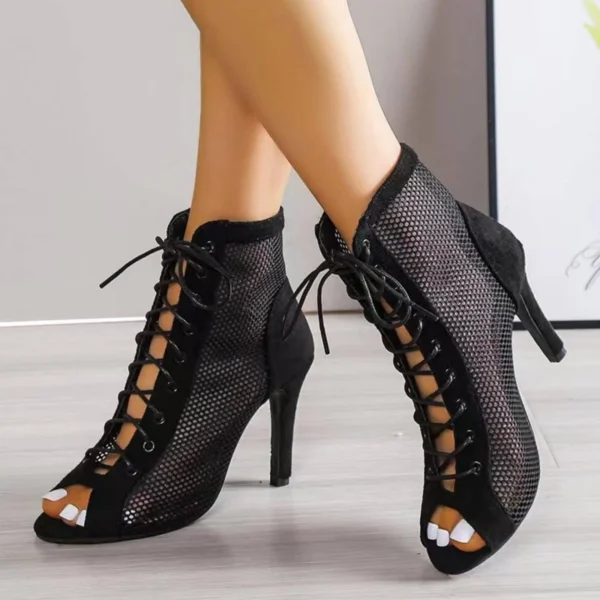 Femme Sandales à talons aiguilles à bout ouvert – Image 3