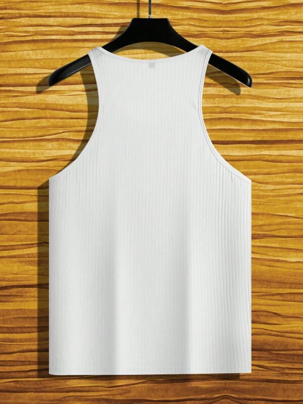 Manfinity Débardeur tricot côtelé fitness – Image 2