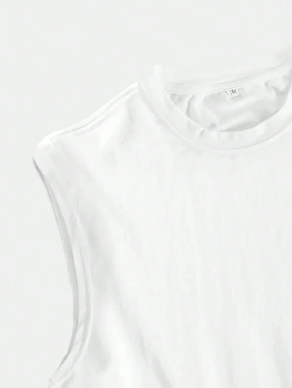 Manfinity Top sans manches unicolore – Image 5
