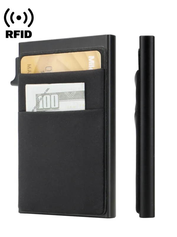 Portefeuille antivol alliage aluminium RFID – Image 3