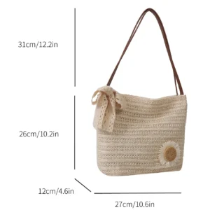 Sac vacances poignée florale