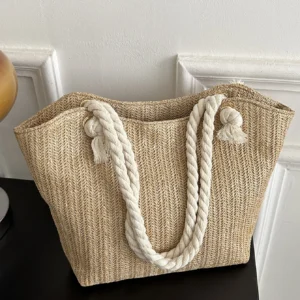 Sac fourre-tout navette paille