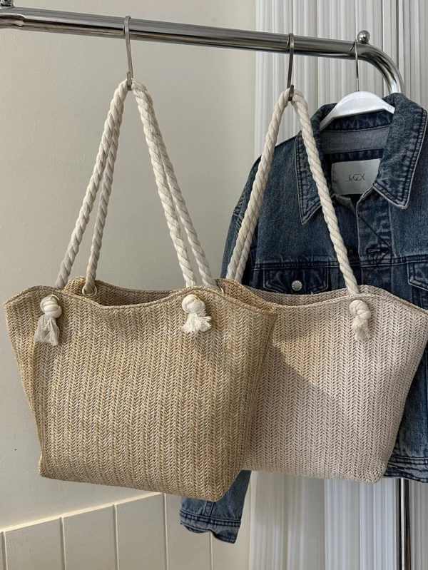 Sac fourre-tout navette paille – Image 2